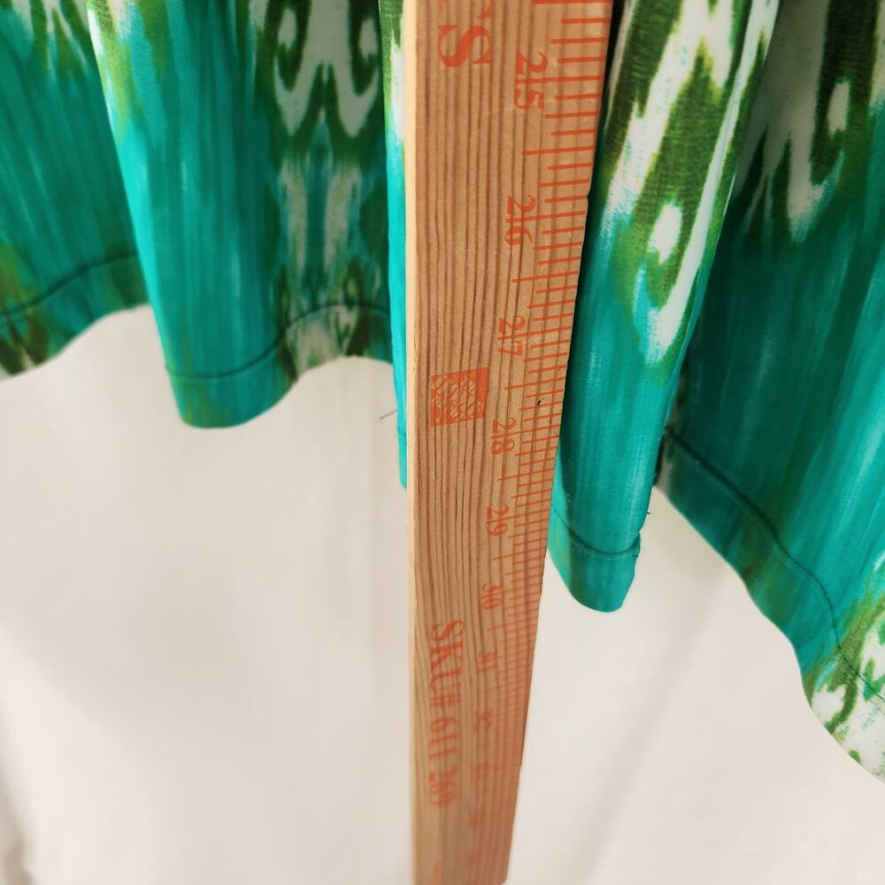 Patti Biggs Vintage green Palazzo pull-on Pants M Hippie Boho Tropical tencel - Picture 7 of 11